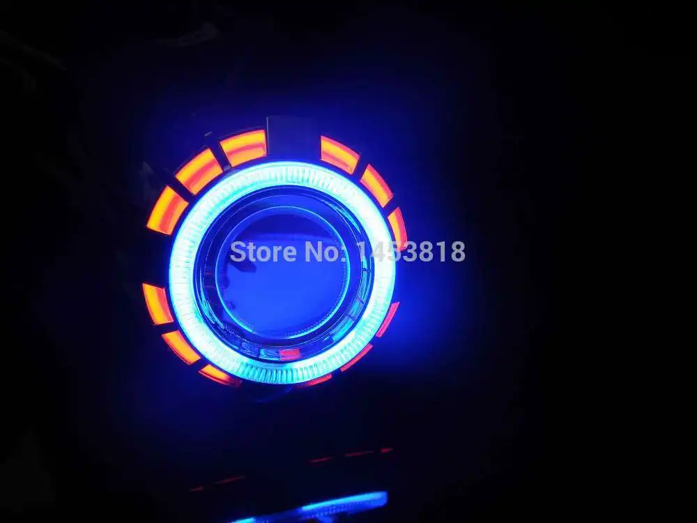 3 дюймовые Объективы для проектора 3.0HQT HID CCFL двойные ангельские глаза H1 H7 H4 H11 9005 9006