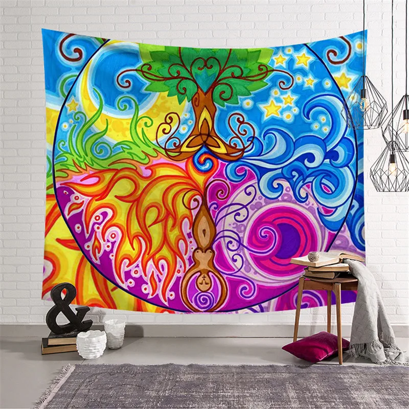 Гобелен Мандала колдовство Psychedelic Tapiz богемное Бохо украшение домашний декор Wandkleed Настенный Ковер Tapiz pared Dorm Hippy