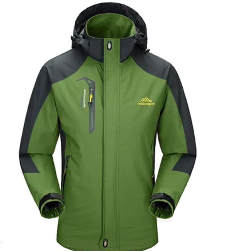 Mountainskin 5XL мужские куртки водонепроницаемые весенние пальто с капюшоном для мужчин и женщин верхняя одежда армейская однотонная Повседневная брендовая мужская одежда, SA153