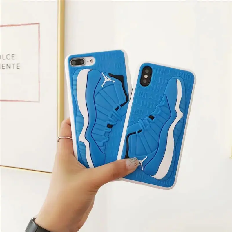 Для iphone 8 7 6 6s plus X чехол Модный 3D спортивный баскетбольный башмак Мягкий