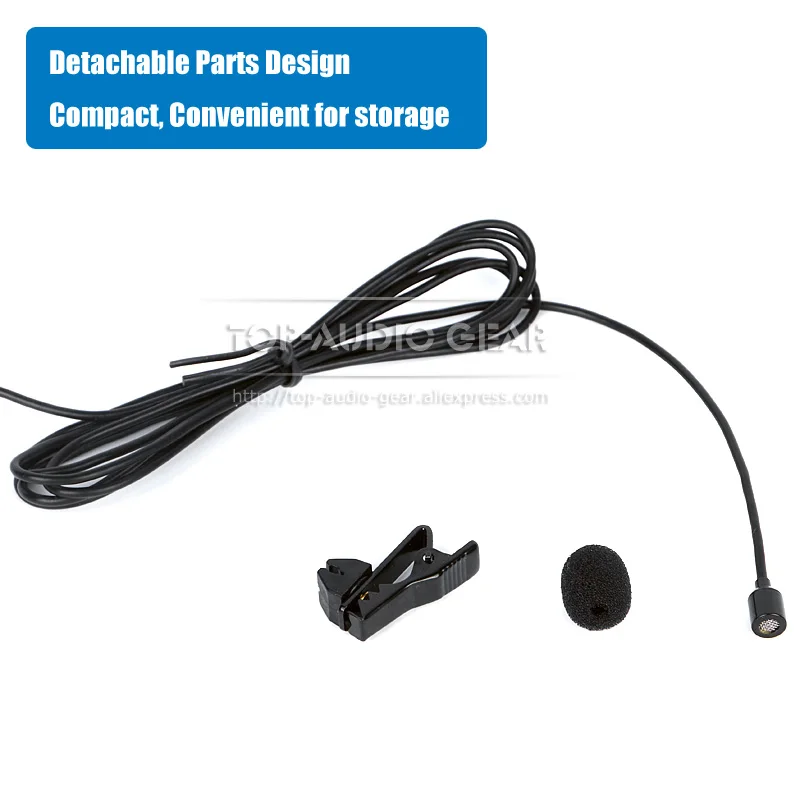 Петличный нагрудный микрофон с зажимом для Sennheiser EM SK XSW XS Wireless 1 2 ew D1 3731 3732 250