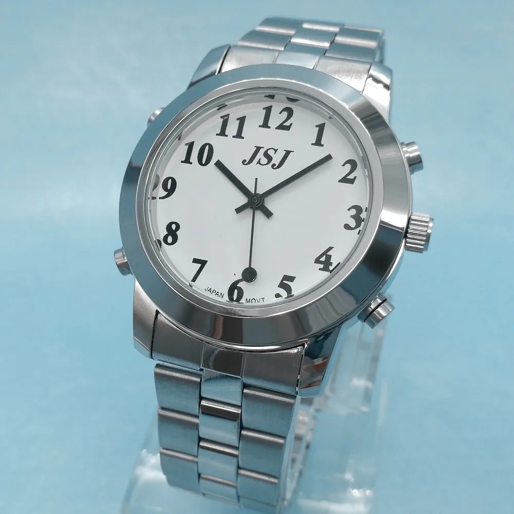 

German Talking Watch for Blind or Low Vison People with Alarm for the Elderly Speaking Quartz