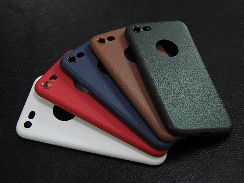 Luxury Retro leather Pattern Phone Case For Apple iPhone 7 6 6S 8 Plus Ultra Thin soft silicone Cover iPhone6 X 8Plus Coque |