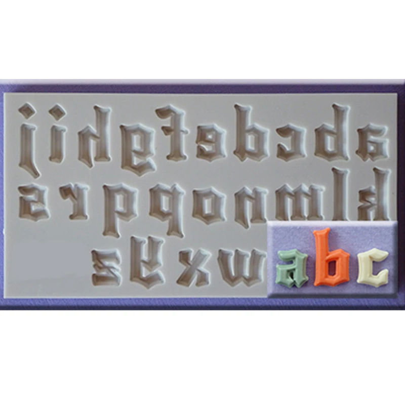 Yueyue Sugarcraft 1 штука Capital/Letter/Number силиконовая форма для помадки инструменты