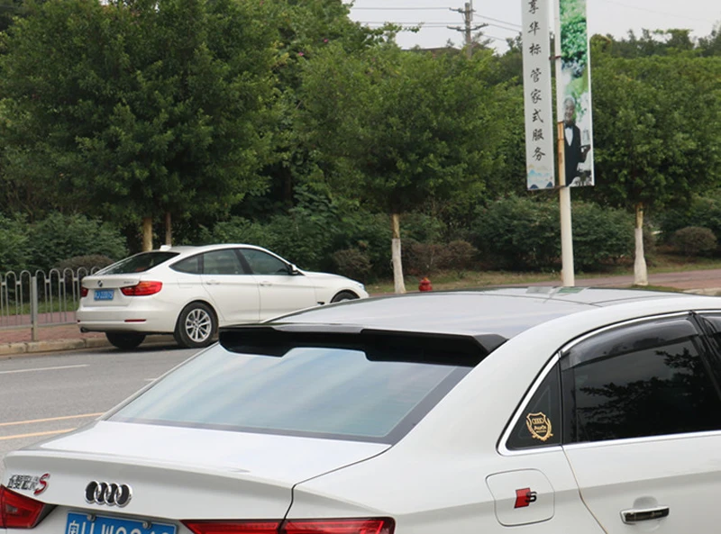 Полностью из натурального углеродного волокна задний спойлер на крышу для Audi A3 S3