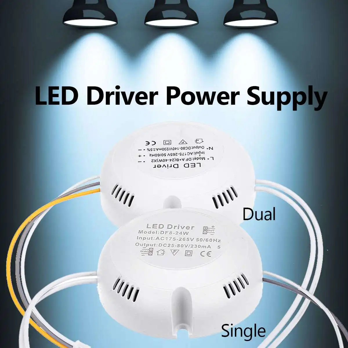 230mA 8-24W/24-36W/12-24W/24-40W LED Driver Power Supply Adapter for Led Lamp Panel Ceiling Light Lighting Transformer | Лампы и