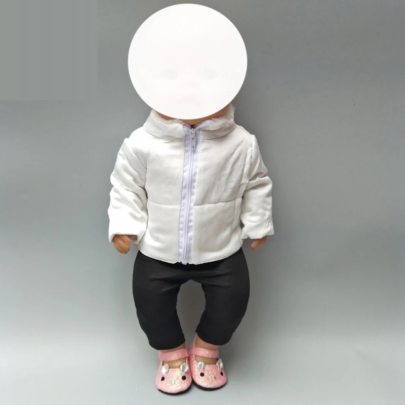 43 см детская кукла пуховик Одежда для 18 &quot43 bebe новорожденная oufits Кукла аксессуар
