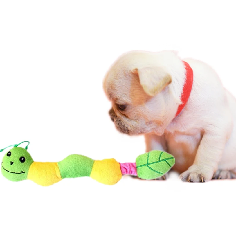 Милые плюшевые пищалки для питомцев С божьей коровкой игрушки собак со звуком