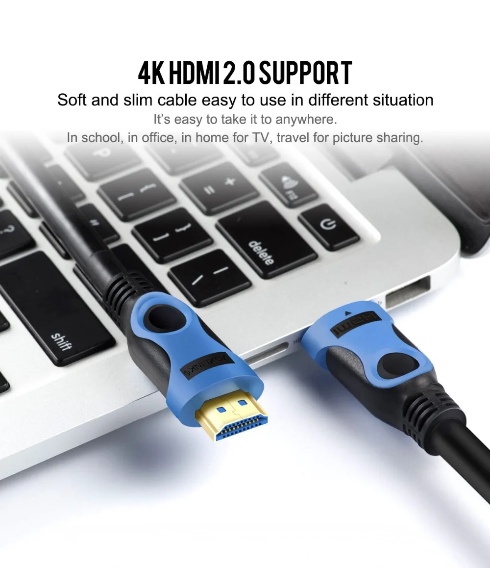 VOXLINK 1 м 8 3 5 мhdmi к hdmi видео аудио кабель HDMI 2 0 с Ethernet удлинители кабелей адаптер Кабо