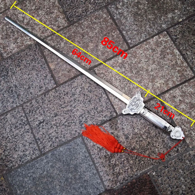 Телескопический металлический меч Taiji для утренних упражнений телескопический