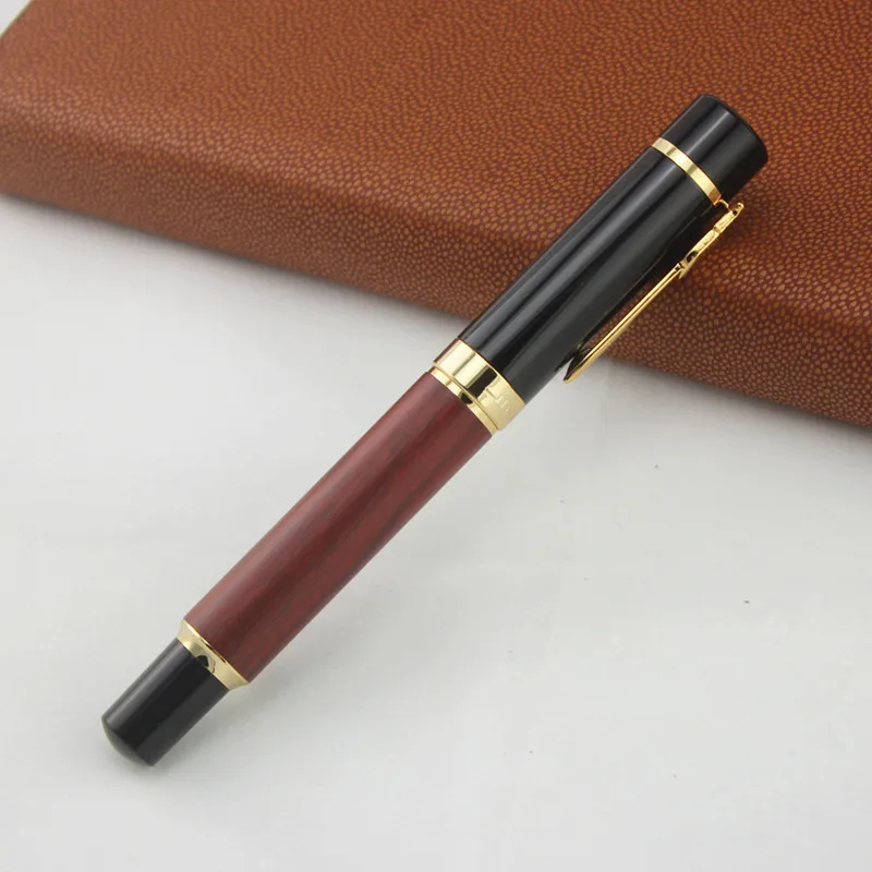 JinHao 650 0,5 мм перьевая ручка Роскошный корпус резьба или палисандр чернила ручка для письма канцелярские принадлежности Школьные офисные принадлежности