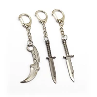 new counter strike cs go keychain 6 5cm csgo weapon karambit pendant key holder ring m9 metal jewelry porte clef llavero hf12786