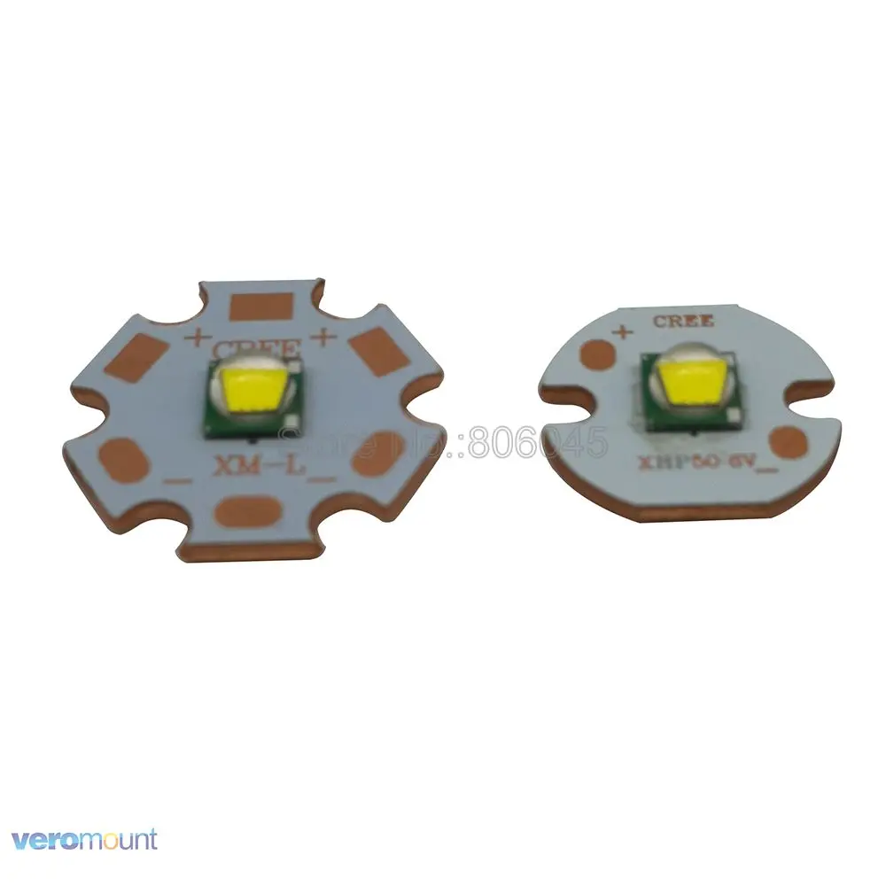 Светодиодный излучатель Cree XM-L T6 10 Вт холодный белый нейтральный теплый 16 мм или 20
