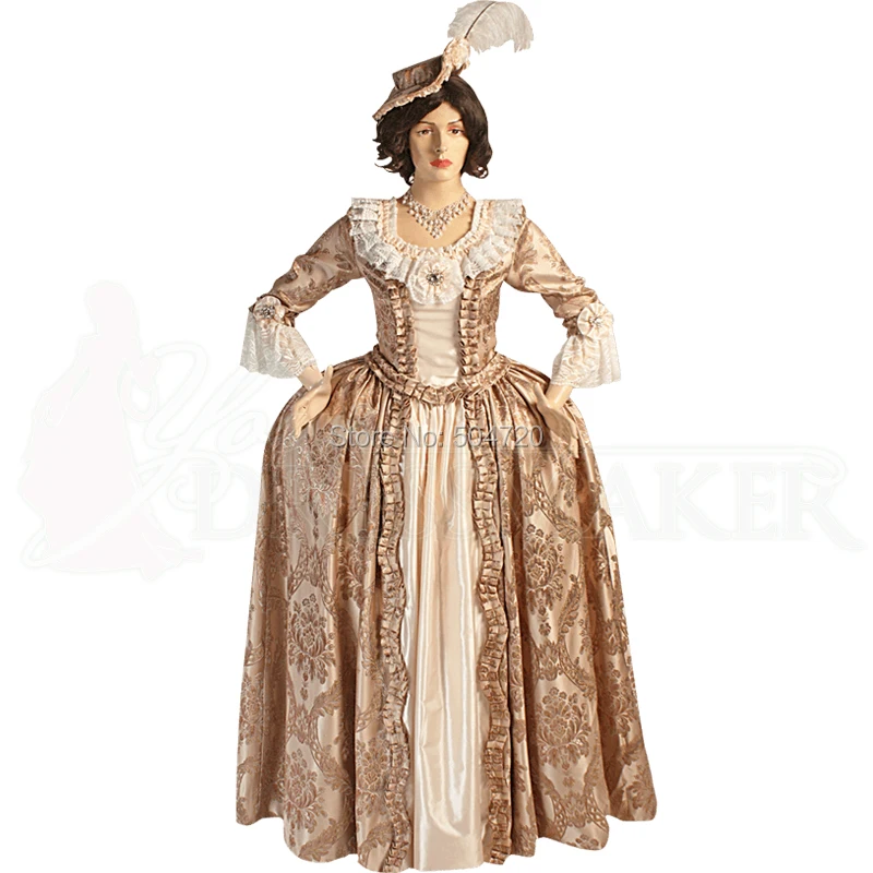 

Customer to order!lUXS Palace Victorian dresses Eras Civil War Revolutionary Rococo Dress Halloween Gown Ball dress HL-164