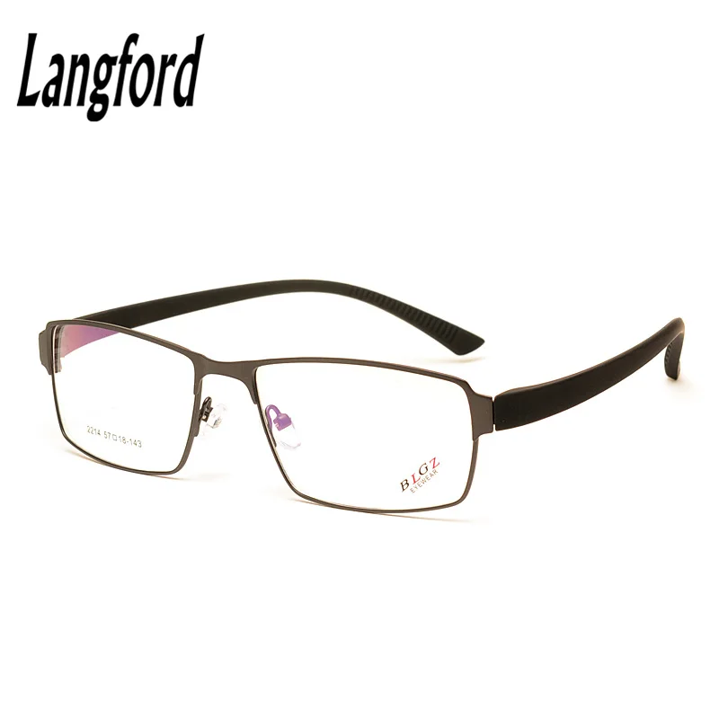 

Langford brand optical frames men big eyeglasses frame spectacle prescription full-frame alloy tr90 Progressive height 36mm2214