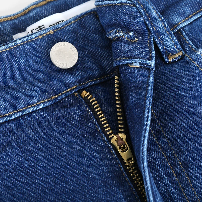 Женская короткая юбка LEIJIJEANS повседневная трапециевидная до колен со средней
