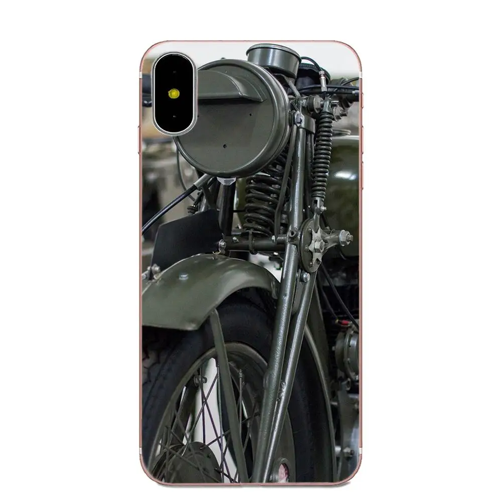 Classic Motorcycle Pattern Hard Phone Case For Apple iPhone 4 4S 5 5C 5S SE 6 6S 7 8 Plus X XS Max XR | Мобильные телефоны и
