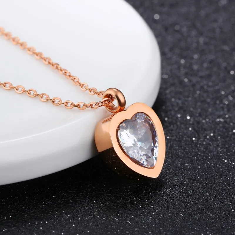 Blingbling ожерелье с кристаллами I Love You ожерелья кулоном для влюбленных сердце в