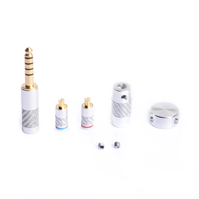 4.4mm A2DC OKCSC A2DC 2Pin MMCX разъем Jack 2,5 мм/4,4 мм сбалансированный штекер 3,5 мм аудио разделительный ползунок из углеродного волокна аксессуары для наушников - Цвет: 4.4mm A2DC