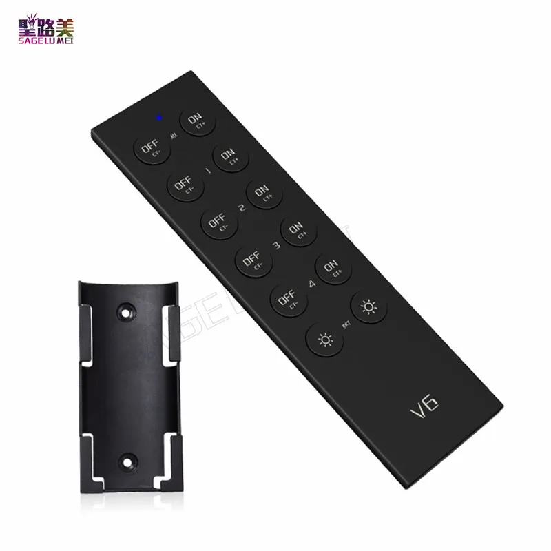 High quality LTECH DX6 Touch Led Color temperature Panel Controller AC100V-240V DMX512 2.4G RF 4zones control Dimmer | Лампы и