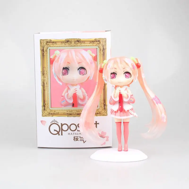 Qposket большие глаза Hatsune Снежная Сакура Мику милые коллекционные фигурки модель
