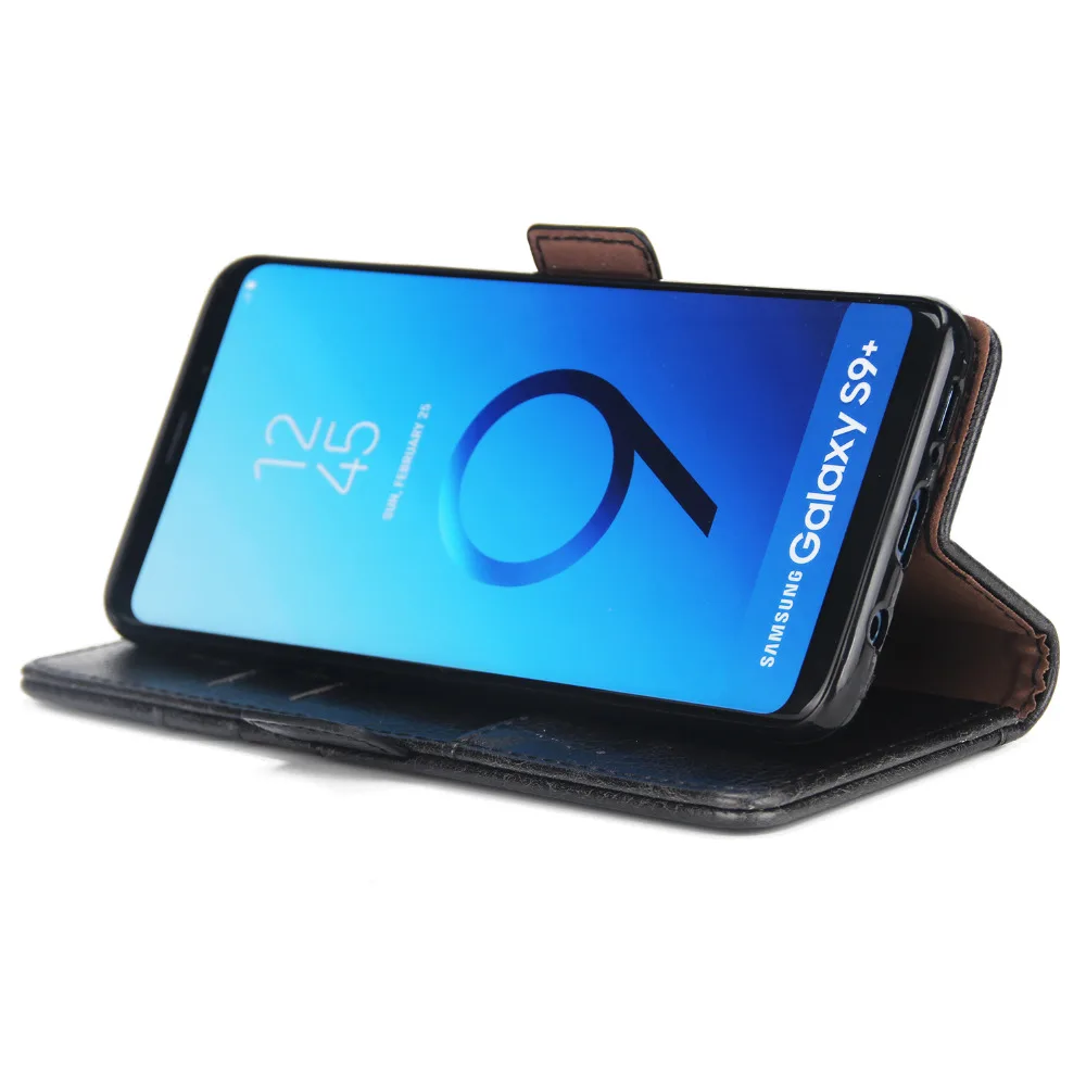 Чехол для Samsung Galaxy S7 edge S7Edge S8 S9 plus s8plus NOTE 8 9 note9 роскошный кожаный кошелек откидной с