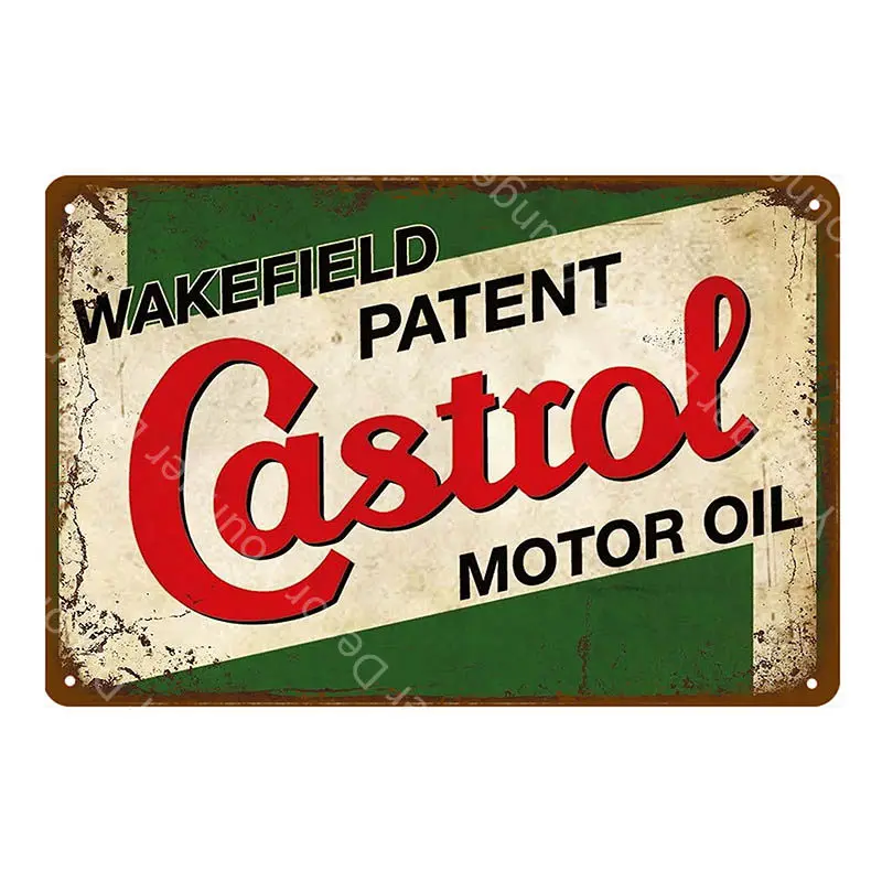 YD4435F Винтажный Тексако двигательные масляные знаки Sky Chief Mobil Castrol BP металлический плакат настенная художественная живопись плита гараж газо-бензиновый Декор - Цвет: YD4435F