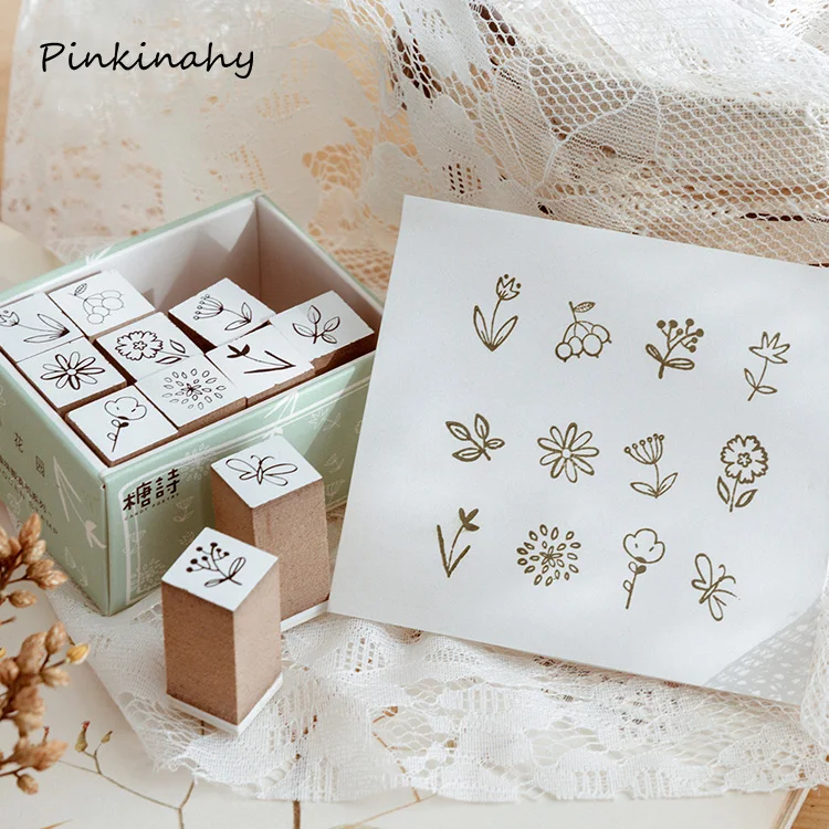 Винтажная голова животного растения путешествия жизнь штампы DIY деревянные и