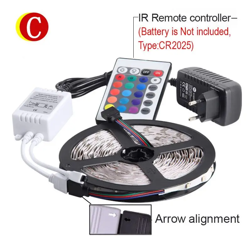 RGB светодиодная лента свет 5 м 60 светодиодов/M 2835 SMD DC12V гибкие Освещение строка