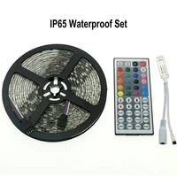 dc12v ip65 waterproof 5050 60ledsm rgb led strip 44key mini ir remote controller single color without controller