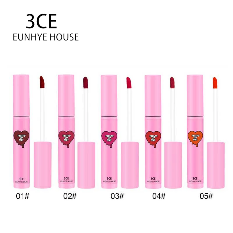 3CE EUNHYE HOUSE 5 цветов Блеск для губ водонепроницаемый жидкая помада макияж