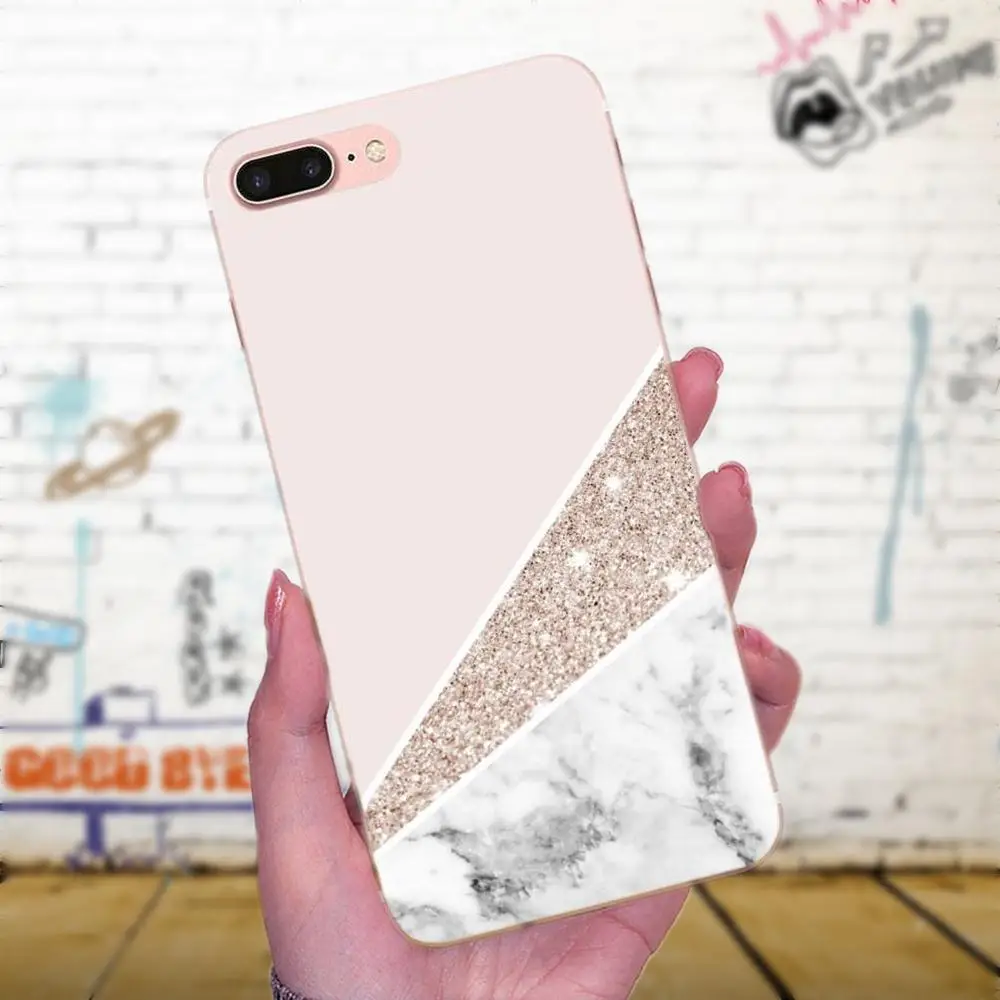 Мягкий оригинальный золотой мрамор для Huawei P7 Honor 4C 5A 5C 5X 6 6C 6A 6X 7 7X 8 9 V8 V10 Y3II Y5II Y6II G8