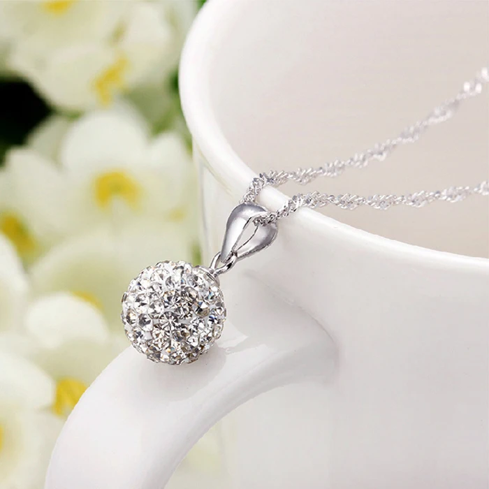 Ювелирный Комплект из колье и серёг серебра 925 пробы | Украшения аксессуары