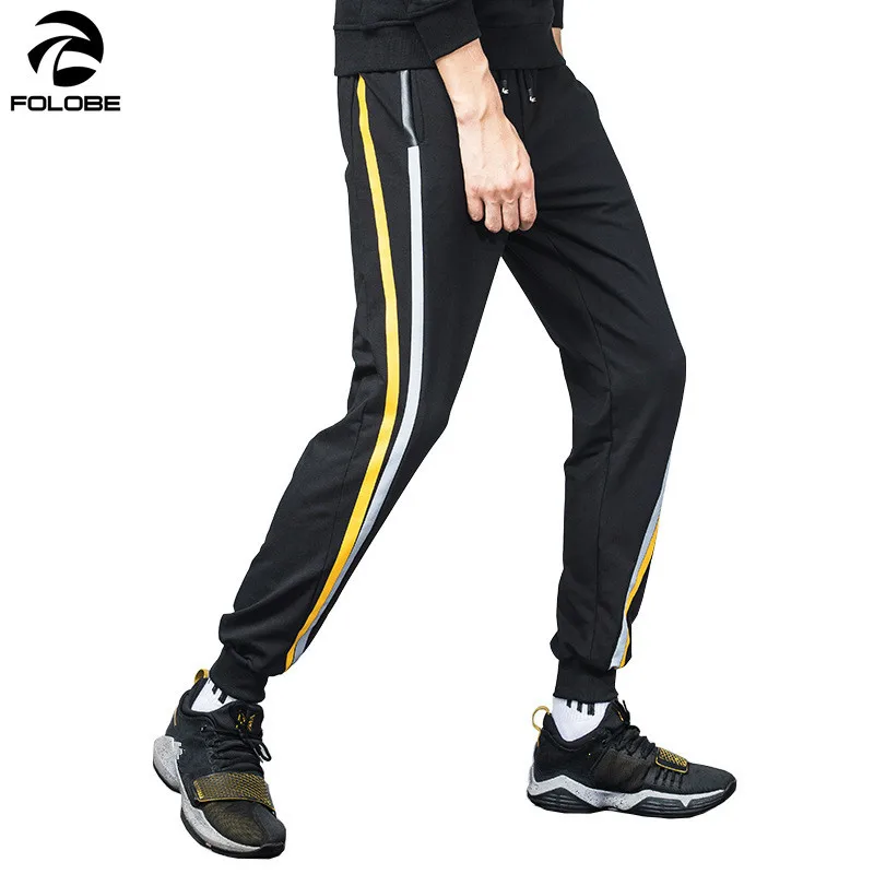 FOLOBE мужские спортивные штаны хлопковые шаровары джоггеры повседневные