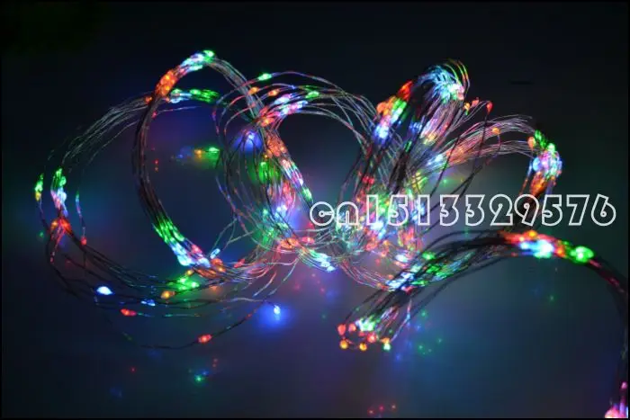 2 м 6 фута 20 led 3 AA на батарейках украшения LED медный/Серебряный провод сказочные