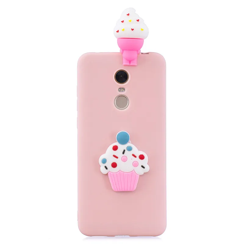 FLYKYLIN Phone Cases sFor Coque Xiaomi Redmi 5 Plus Case Soft 3D DIY Panda Bear Doll Toys for 5A 6A Back Cover |