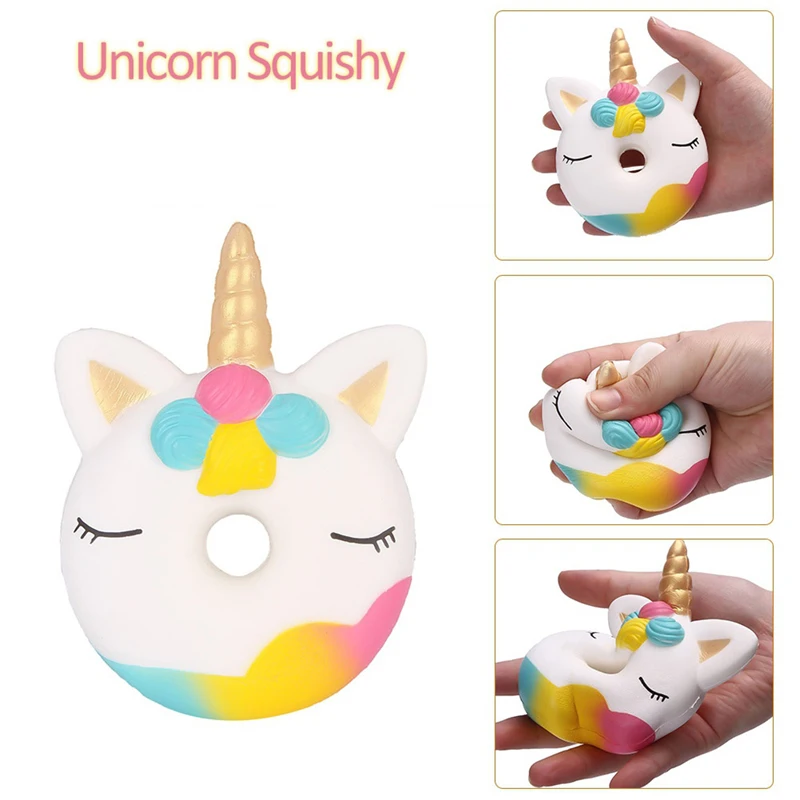 Jumbo мягкие игрушки для детей, медленно поднимающаяся антистрессовая игрушка, кот, гамбургер, фри, мягкая игрушка для снятия стресса, Забавная детская игрушка в подарок