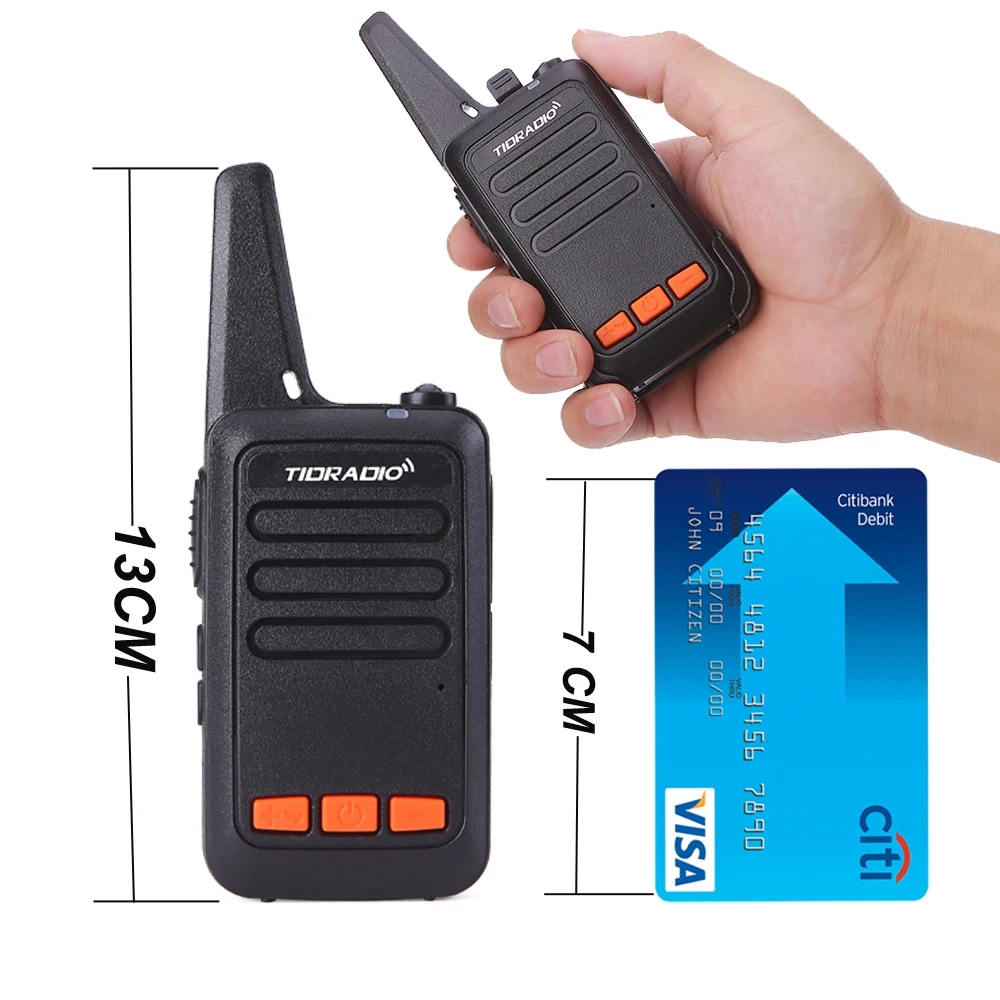 Mini Walkie Talkie 4 pcs TD-M9 Kids Radio Station UHF 400-480MHz Walkie-Talkie Children Two Way As Toy Gift | Мобильные телефоны и
