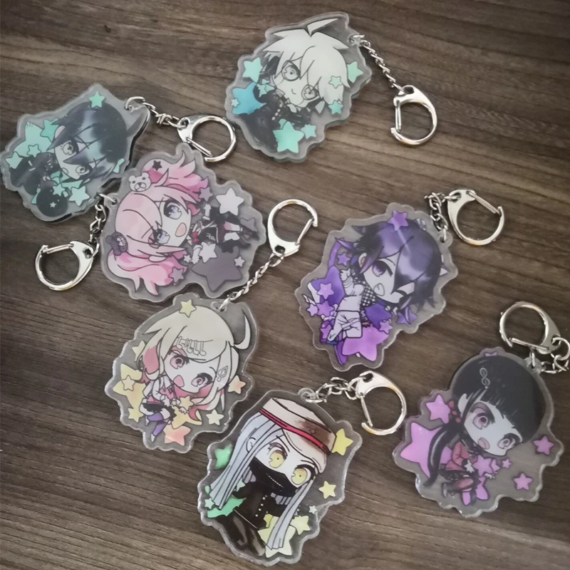 Брелок для ключей с аниме Dangan Ronpa Danganronpa V3 двусторонний акриловый косплея|Брелоки|