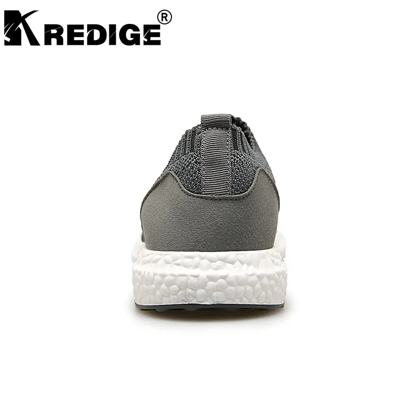 KREDIGE Breathable Net Lazy Foot Pedal Men's Shoes New Slip-On Alphabet Splicing Light Stretch Fabric Big Size Men | Обувь