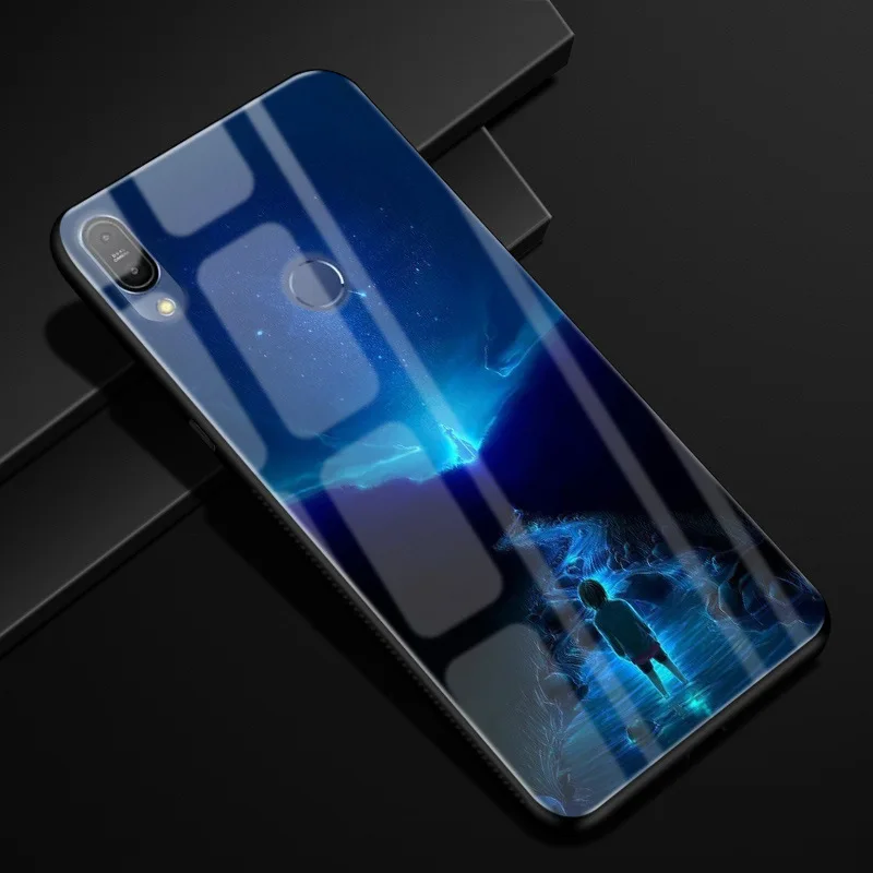 Для ASUS Zenfone Max Pro M1 ZB601KL ZB602KL чехол X00TD стеклянный силиконовый бампер Чехол Жесткий PC стекло задняя крышка ZB601KL чехол для телефона s
