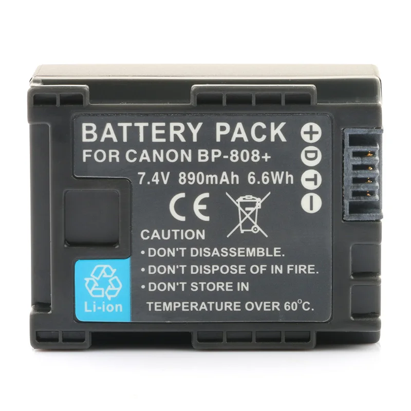 Lanfulang BP808 Батарея и Зарядное устройство Комплект для Canon bp-807 BP-808 BP-809 BP-819 BP-827 hfm40 hfm400 hfm41 hfs100 hfs30 hfs11 hfs21