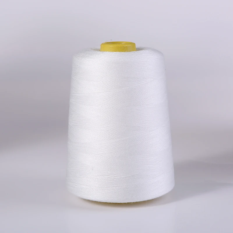 8000 Yards White Industrial Overlock Sewing Machine Polyester Thread Sewing Line