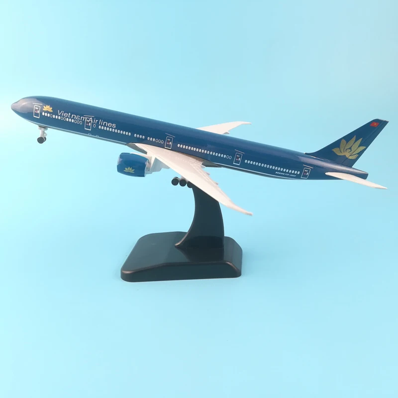 

20 см 777 модель самолета из металлического сплава VIETNAM AIRLINES, игрушечные колеса, самолет, коллекция подарков на день рождения, настольная игруш...
