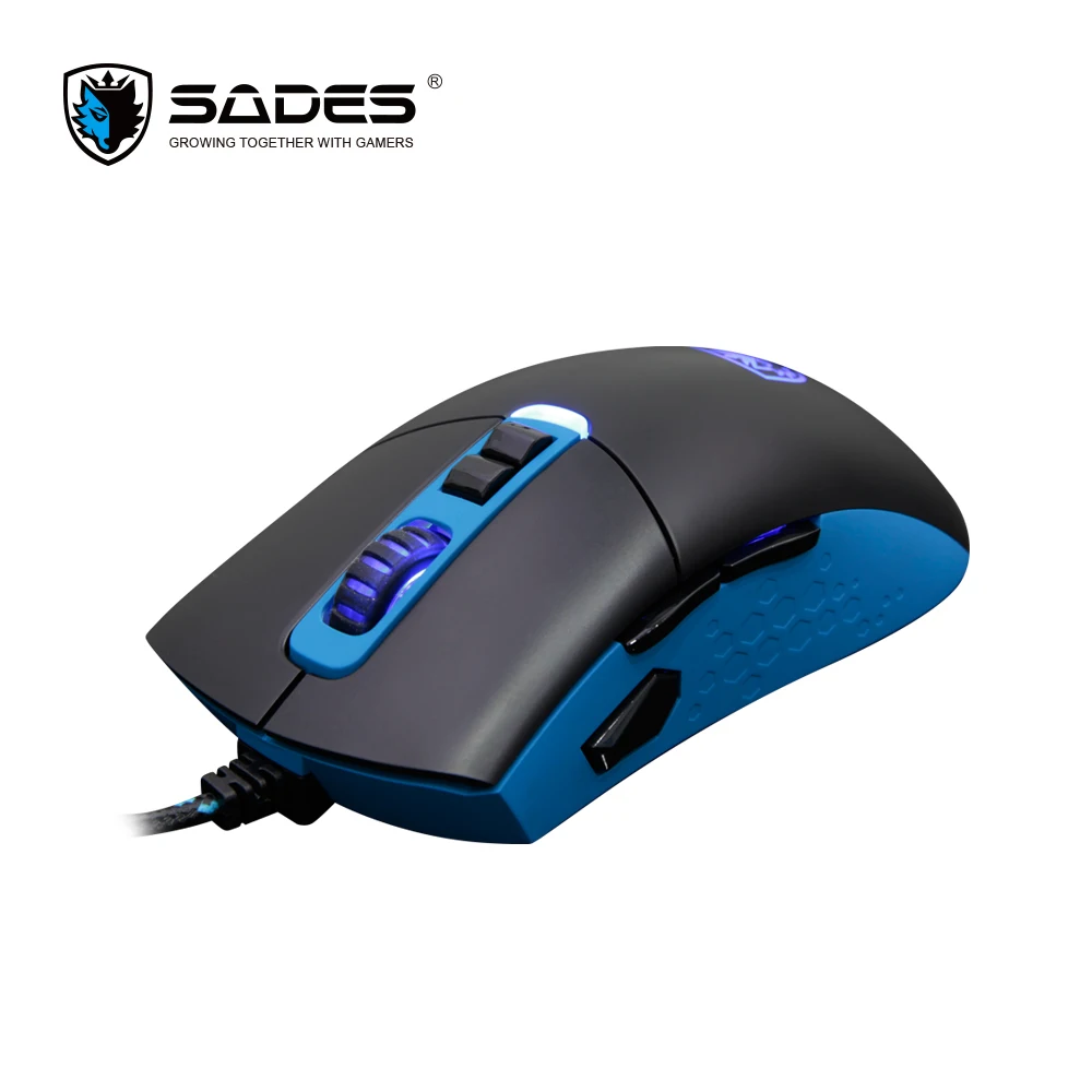 SADES S16 GUNBLADE 4-уровневая игровой Мышь геймера Мышь проводной 3000 Точек на дюйм 8 кнопок
