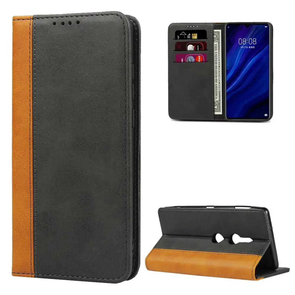 Роскошный цветной кожаный чехол бумажник для Xperia XP книжка с магнитной застежкой