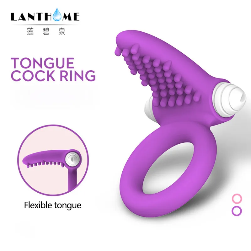 3 типа кольцо вибратор на пенис язык лизание для пениса Стимулятор клитора