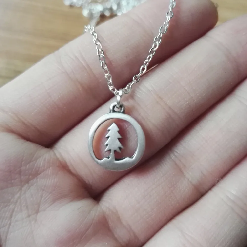 10 шт милые крошечные сосна очарование Дерево лесной кулон диапазон Шарм