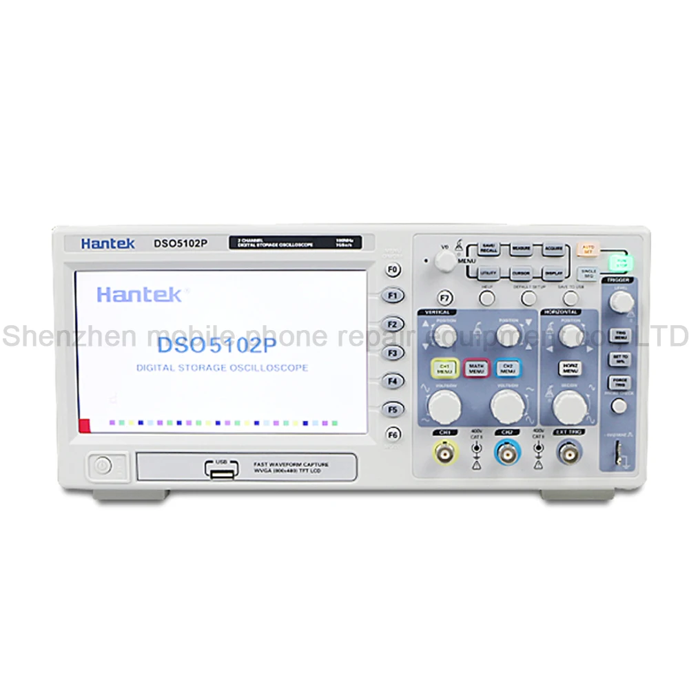 Портативный цифровой осциллограф Hantek DSO5102P 7 0 дюйма 100 МГц 2 канала 40 К длина записи