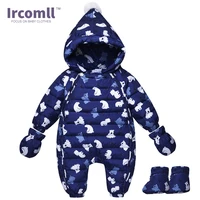 cold winter rompers baby clothes kids duck down cotton overalls children boys girls jumpsuit snowsuit hoodies clothing